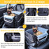 25-30 lbs(Black) Foldable Dog Car Seat for Small Dogs,Potable Puppy Booster Seat with Harness &Safety Belt, Travel Pet