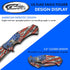 SZCO Supplies 8.75" USA Eagle Flag Assisted Open Folding Knife with Pocket Clip, Red White Blue