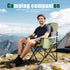 XMT Portable Outdoor Folding Chair with Cup Holder & Cooler Bag - Breathable Mesh, Wide Armrests, Ergonomic Design