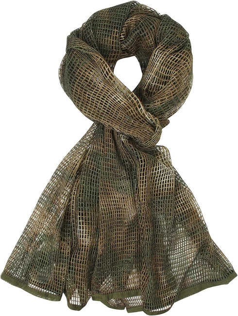 Sniper Veil Camo Mesh Net Tactical Scarf for Hunting, Shooting, and Outdoor Activities