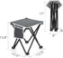 Zaboro 2 Pack 13.8 Inch 400lbs, Triple Tree Folding Camping Stool, Small Portable Lightweight Stool with Side Pocket