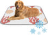 imiBBWQu Cooling Dog Bed Seaweed Red White Dog Outdoor Mat Washable Ice Pad