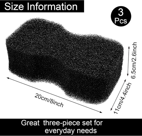 3 4.33 7.87 2.56 Inch Eaasty Pcs Horse Groomer Sponge Scrubber Massager Horse Grooming Brush Kit Supplies Large Soft