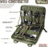 WYNEX Tactical Folding Admin Pouch, Molle Tool Bag with U.S Patch, Utility Organizer