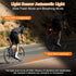 300 220Adjustable 1000M IP65 NineLeaf Smart Brake Sensing Rear Bike Lights, Bicycle Tail Light, Bike Lights for Night