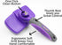 Hertzko Dog & Cat Brush, Self Cleaning Slicker Brush for Pets, Grooming Brush for Shedding, Deshedding Brush, Rake, Comb