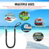 316 (2, 4 Single Hook Bungee Dock Lines Heavy-Duty Elastic Mooring Ropes for Boats, PWCs & Kayaks | Adjustable PVC