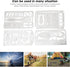 Wilderness Survival Gear, Hiking Gear Camping Survival Kits 4Pcs Fishing Cards Clever Combination for Fishing Hunting, Survival, Food Rations