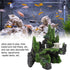 Pssopp Aquarium Mountain View Rockery - Artificial Hill Fish Tank Landscape Ornament for Tortoise and Fish