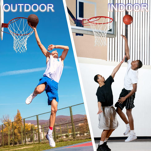 Outdoor Basketball Net Replacement - 12 Loops Heavy Duty All Weather Anti Whip