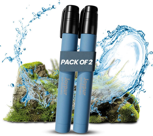 Portable Water Filter Straw - Essential Survival Gear for Camping, Hiking, Travel, Biking, Emergency Purification