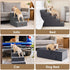 EHEYCIGA Dog Stairs for Small Dogs, 3-Step Extra Wide Indoor Ramp for Couch and Chair, Non-Slip