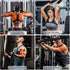 Tricep Rope Cable Attachment, Upgraded 3-in-1 Tricep Pull Down Attachment with 3 Lengths of Handles for Triceps, Back &