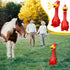 Hungdao 1 Pcs Horse Toys, Latex Squeaky Chicken Squeak Balls, Turkey Balls for Horses, Noise Maker Squeaker (Red)