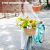 Toyvian Wicker Bike Basket Front Carrier Capacity Pet Basket for Cats Dogs Handwoven Storage Practical Bicycle