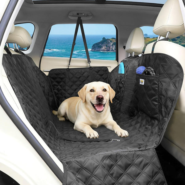 PETTALK Deluxe Double Side Dog Car Seat Cover Back Seat, Waterproof Seat