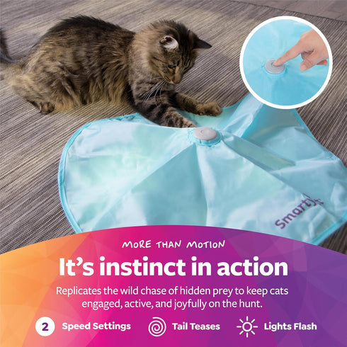 SmartyKat Electronic Motion/Moving Toys for Cats & Kittens, Battery Powered, Mimics Motion of Real Prey, Fun