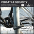 Sportneer Heavy Duty Bike Lock: U Lock with 6ft Security Steel Cable, Bicycle U-Locks with Keys