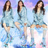 8-51 JajaHoho Roller Skates for Women, Very Peri Blue Holographic High Top Faux Leather Rollerskates, Shiny Double-Row