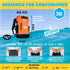 TACTIKO 30L Heavy-Duty 100% Waterproof Backpack with Carabiner, 500D Ripstop Tarpaulin for Kayaking, Hiking
