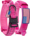 Tactical Dog Collar, Highly Reflective Military Pet Collar with American Flag Patch, Nylon K9 Collar with Control Handle