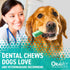 ORAVET Dental Chews for Dogs, Oral Care Chews for Small Dogs (10-24 lbs.), Blue Pouch, 30 Count.