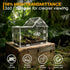 GTSEEMUU (7.9 4 6 Inch) Acrylic Jumping Spider Enclosure with Magnetic Lock Clear Ventilated Terrarium Box