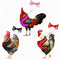 Magnoloran 3 Pack Chicken Harness and Leash Set Adjustable Hen Vest with Matching