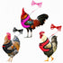Magnoloran 3 Pack Chicken Harness and Leash Set Adjustable Hen Vest with Matching