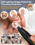 Dog Clippers for Grooming - 2 Speed Rechargeable Low Noise Pet Shaver with LED Light for Dogs & Cats Hair Trimming