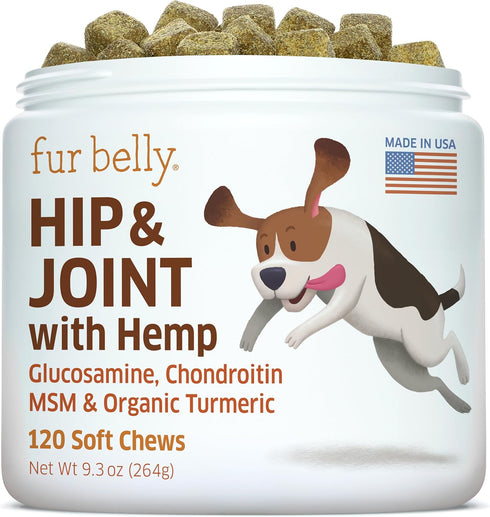 Hemp Hip and Joint Supplement for Dogs - Glucosamine for Dogs -