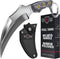 Tactical Karambit Knife with Sheath, Micarta Handle, Fixed 440C Steel Blade for Camping & Survival EDC
