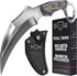 Tactical Karambit Knife with Sheath, Micarta Handle, Fixed 440C Steel Blade for Camping & Survival EDC