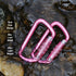 FresKaro 3inch Auto Locking Carabiner Clips, Heavy Duty Keychain Aluminum, Holds 2698lbs, Lightweight, 4 Colors