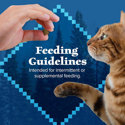 Blue Buffalo Wilderness Crunchy Cat Treats, 12-oz Tub, Tasty Salmon Flavor, Made with Natural Ingredients