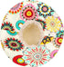 Summer Wide Brim Beach Hats for Women, Anti-UV Flower Floppy Foldable Roll Up Cap