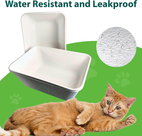 Disposable Litter Boxes for Cats, Maximum Odor Control, Large Size (5 pieces)