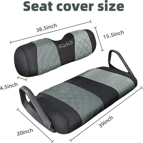 Golf Cart Seat Covers for EZGO TXT and RXV, Breathable Washable Sandwich Mesh Air Spacer, Renew Your Cart