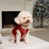 Extra Warm Fleece Lining Dog Hoodie for Large Dogs, Red Jacket with Hood, Size XL for Winter