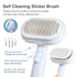 5 IN 1 Pet Grooming Brush Kit, Self Cleaning Slicker Brush for Dogs & Cats, Suitable for Small & Large Pets, Blue