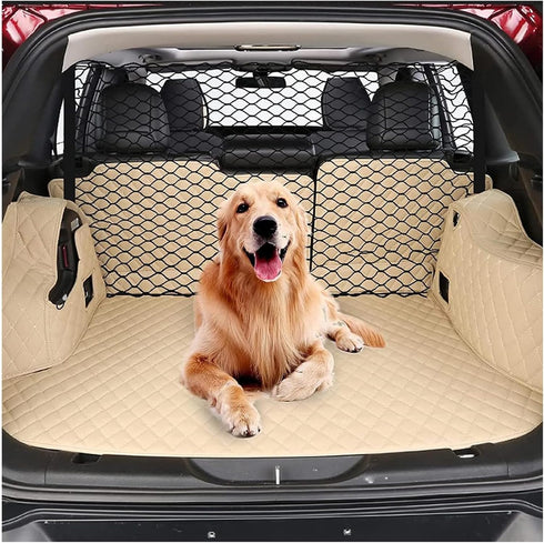Dog Car Barrier 47" Wide - Pet Restraint for Trucks/SUVs/Full Sized Sedans, Mesh Net Screen Barricade