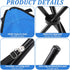 KKONHII Stool,17 Inch Small Travel Folding Camping Folding Outdoor Tripod Seats Blue Portable Camping Stool for Garden