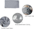 NACOCO 2 Pcs Dog Instant Cooling Scarf - Summer Pet Bandana for Bulldog (Gray, M)