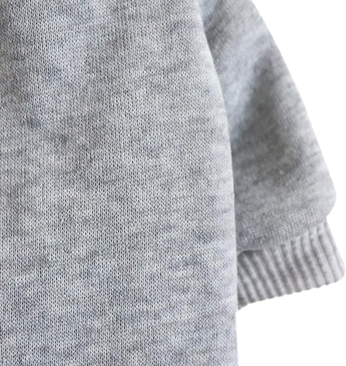 Puppy Sweater for Small Dogs, Warm Winter Clothes for Cats, Pet Sweatshirt Knitwear, Grey, Medium