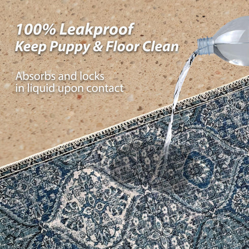 54" x54" nunubaby Washable Pee Pads for Dogs, Stylish, Non-Slip and Leak-Proof Pee Pads. Reusable Potty Pads for Dogs