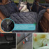 100% Hammock Dog Car Seat Cover for Back Seat | Mesh Window & Safety Belt | Waterproof Dog for Safe Travel with Side