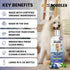 16:1 16 oz Blueberry Facial Dog Shampoo - Dog Tear Stain Remover, Brightens & Whitens Coat, Cleans & Deodorizes