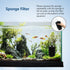 2 Pcs Extra Large Aquarium Sponge Filter with Air Stone, Quiet Filter for 80-150 Gal Breeding Fry Betta Shrimp