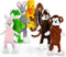 FGA MARKETPLACE 7 Pack Flat NO Stuffing NO Squeak Plush Dog Toys, 21 Inch Long for Small and Medium Dogs