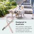 FuzzYard Life Dog Lead, Size L, Stylish Premium Cotton Design in Soft Blush for Everyday Walking